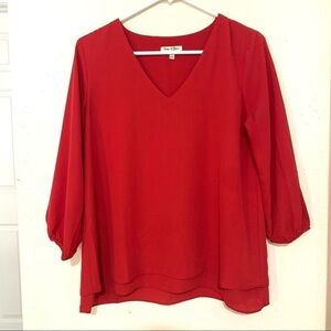 EMMA & OLIVIA Res Blouse V-Neck elastic Sleeves S